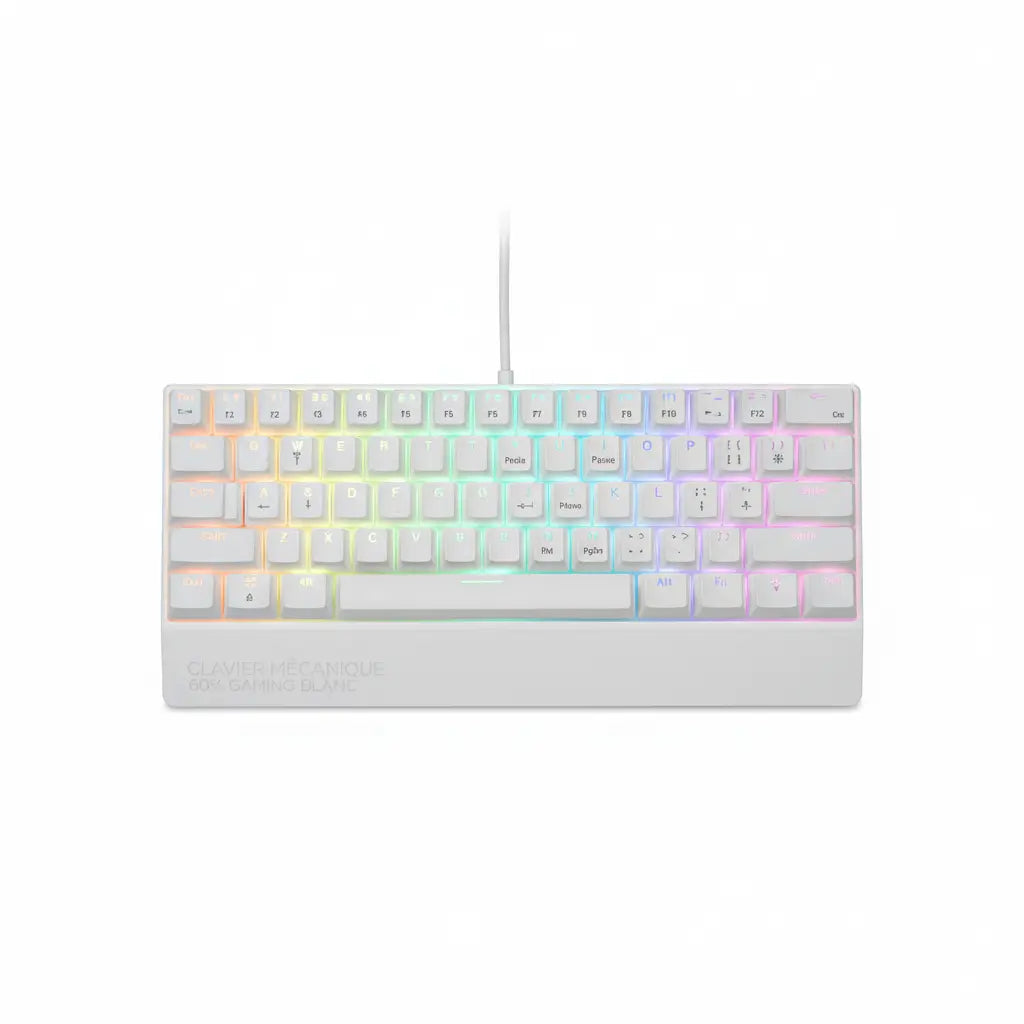 Teclado mecanico 60% gaming keyboard gamer mechanical keyboards pc teclados laptop oficina mini key board klavye teclas white