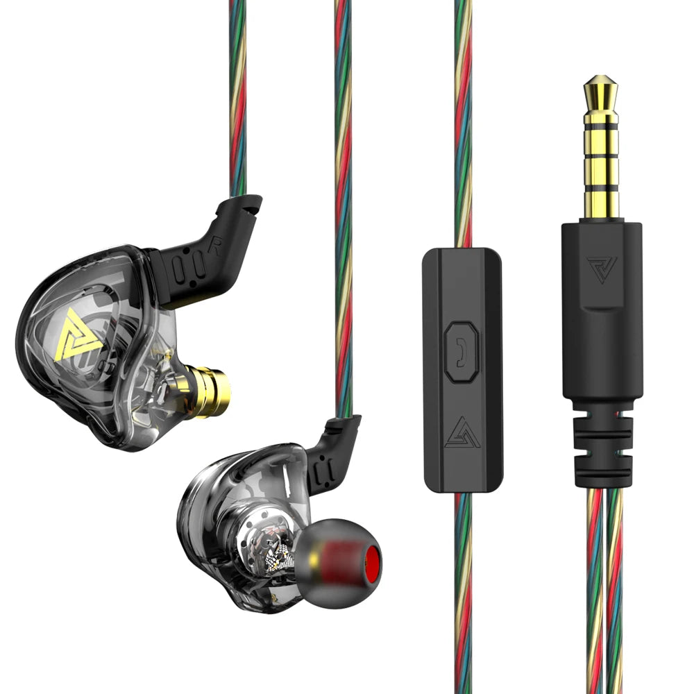 Original QKZ AK6 cuivre pilote HiFi filaire écouteur course Sport casque basse stéréo casque musique écouteurs 3.5MM dans l'oreille avec micro ZentricPC