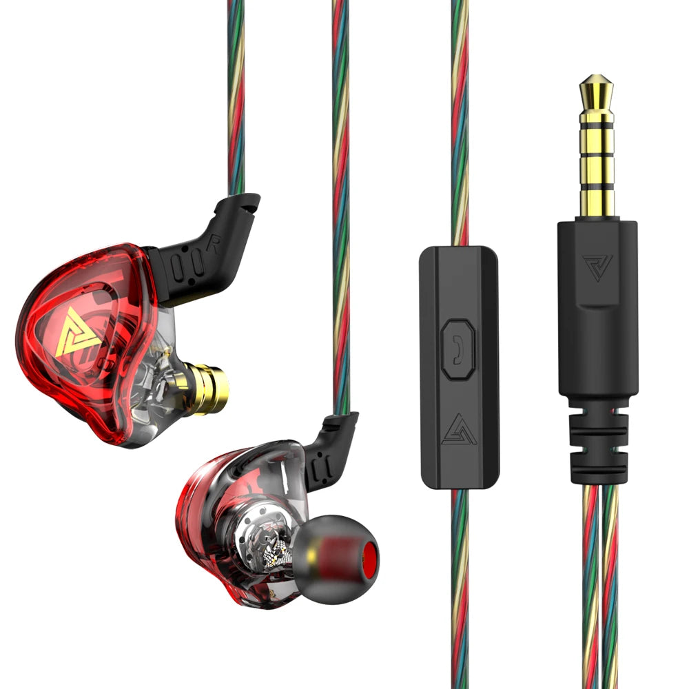 Original QKZ AK6 cuivre pilote HiFi filaire écouteur course Sport casque basse stéréo casque musique écouteurs 3.5MM dans l'oreille avec micro ZentricPC