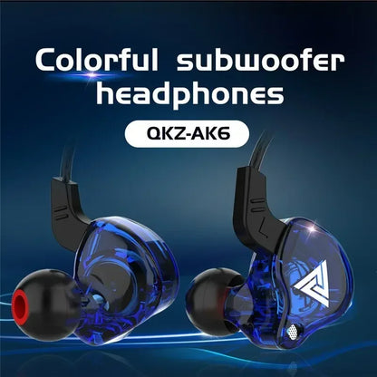 Original QKZ AK6 cuivre pilote HiFi filaire écouteur course Sport casque basse stéréo casque musique écouteurs 3.5MM dans l'oreille avec micro ZentricPC