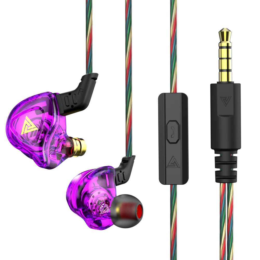 Original QKZ AK6 cuivre pilote HiFi filaire écouteur course Sport casque basse stéréo casque musique écouteurs 3.5MM dans l'oreille avec micro ZentricPC