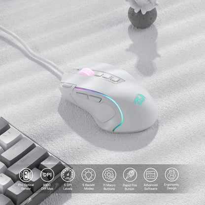Souris Gaming Redragon M612 Predator – Précision et Confort ZentricPC